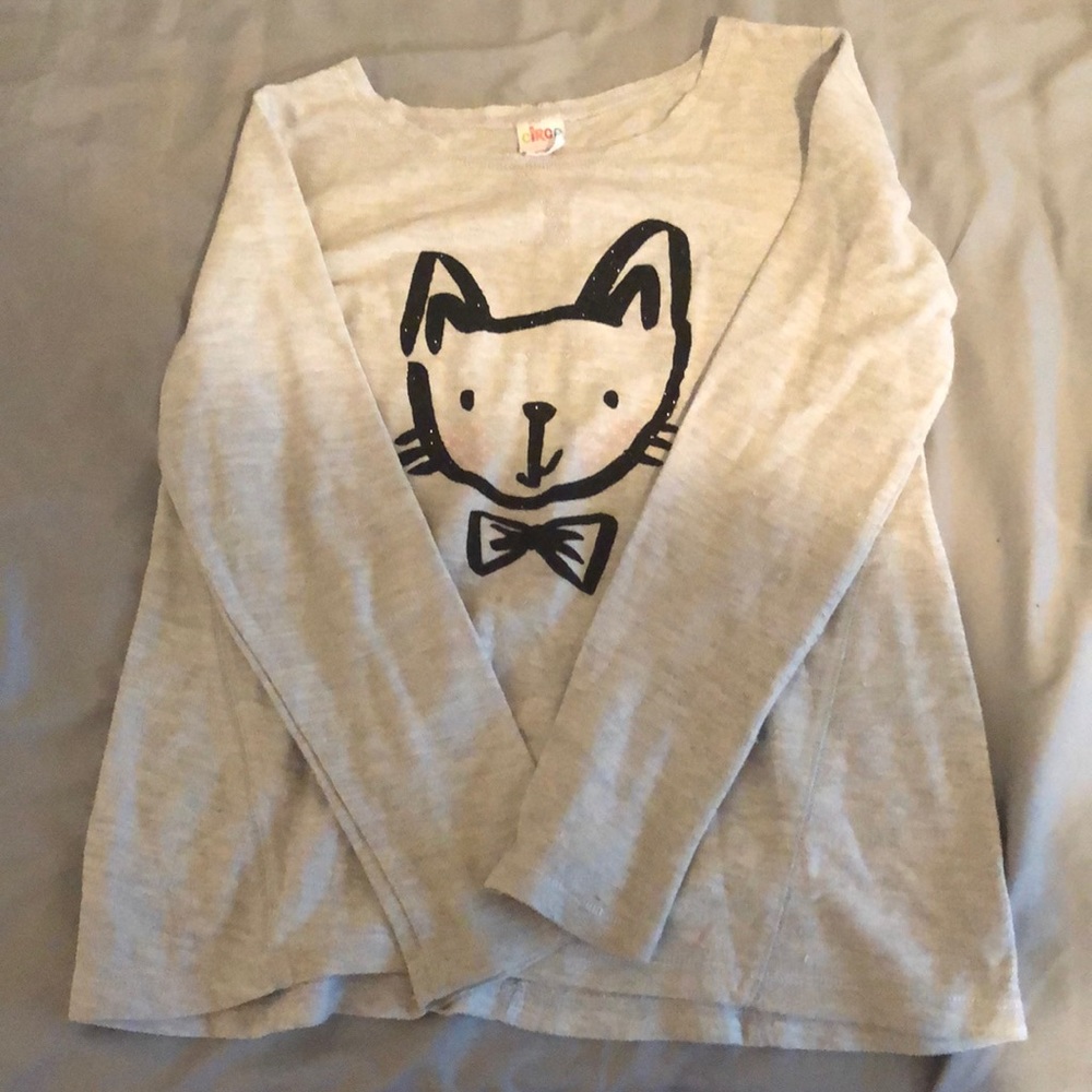 Gray cat sweater